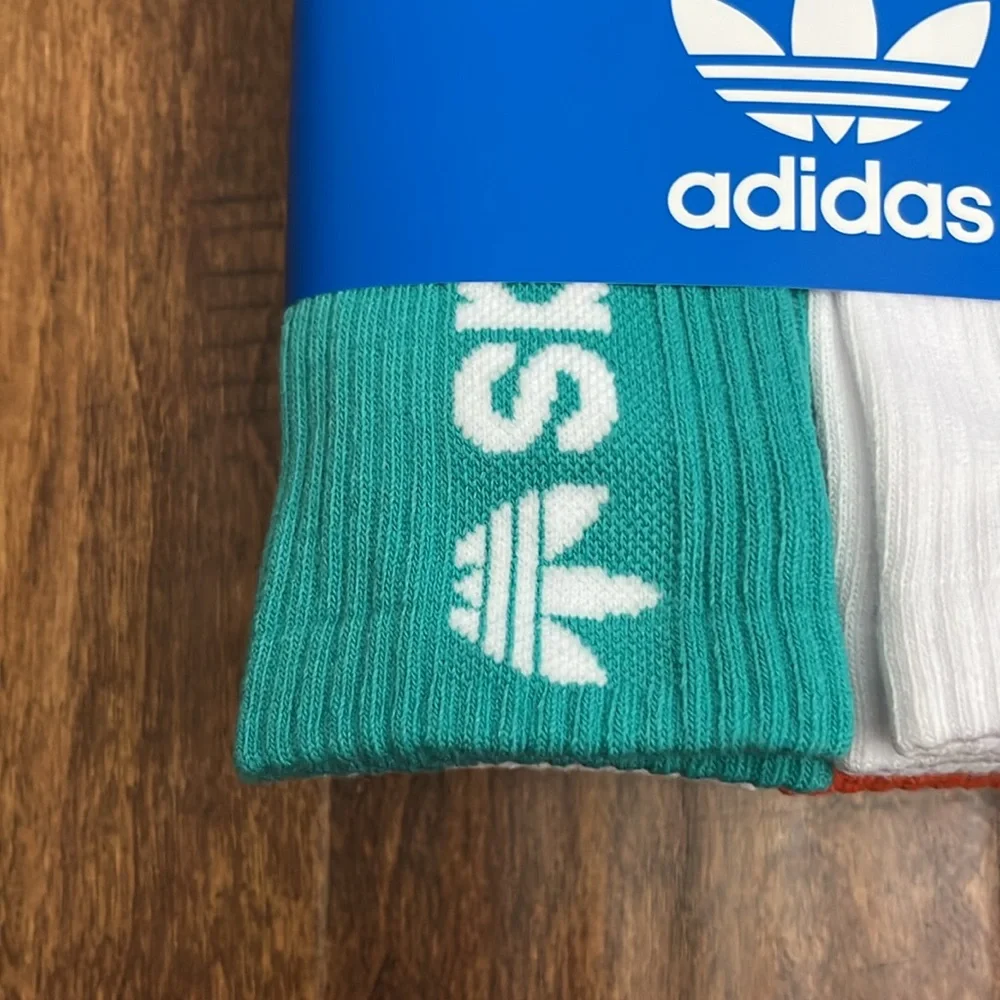 Adidas Crew Socks 6 Pack Shoe Size 6-12 - Picture 6 of 17